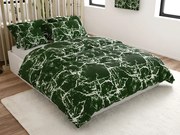 TEMPESTA zöld pamut ágyneműhuzat Ágyneműhuzat mérete: 70 x 90 cm | 140 x 200 cm