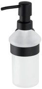 Matt fekete fali üveg szappanadagoló 200 ml Bosio – Wenko