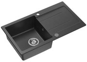 Samona - Konyhai mosogató SAMONA 77x44 cm gránit/fekete