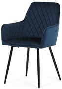 Kék Bársony Étkezőszék. DCH-215 BLUE4