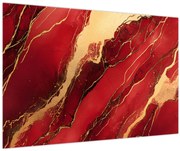 Kép - Vörös-arany márvány (90x60 cm)