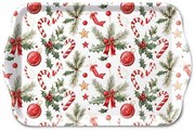 Karácsonyi műanyag konyhai tálca 13x21 cm Christmas Elements