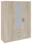 Verdana gardróbszekrény 150cm 3D2S Sonoma Oak