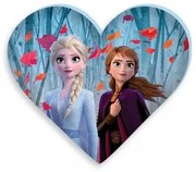 Disney Jégvarázs Leaf formapárna, díszpárna 35x30 cm Velúr