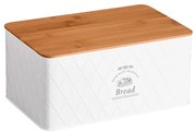 Kesper 18046 Kenyérkosár deszkával, fehér, 28 x 18x 13 cm