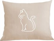 Párna párnahuzat Cool nyomott mintás cica