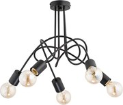 Felületre szerelhető csillár TANGO 5xE27/60W/230V fekete