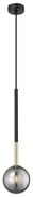 Zuma Line Zuma Line P0574-01F-SDFZ - Csillár zsinóron ARCTURUS 1xG9/4W/230V fekete ZL0621