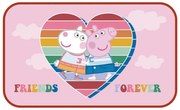 Peppa malac Friends lábtörlő, fürdőszobai kilépő 40x70 cm