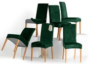 Restilo Feszítő huzat székhez Sento sötétzöld, 48 x 48 x 58 + 10 cm, 6 db-os szett