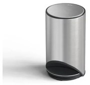 Fényes ezüstszínű rozsdamentes acél pedálos szemetes 10 l Arc – Joseph Joseph