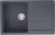 Ulgran U-507-343 Gránit Mosogatótálca - Csepegtetőtálcás, Antracit