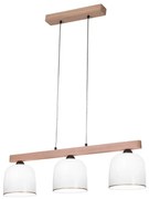 Kolarz A1352.83.Au - Csillár zsinóron NONNA 3xE27/60W/230V tölgy/fehér/arany