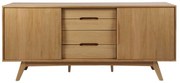 Marte kétajtós komód tölgyfa dekorral 180 x 84 cm - Actona