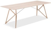 Tink étkezőasztal tölgyfa asztallappal, 220 x 90 cm - Gazzda