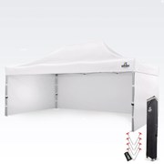 Bemutató sátor 4x6m - plusz 3 oldalfal - Fehér