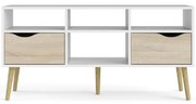 Oslo fehér TV-állvány, 117 x 57 cm - Tvilum