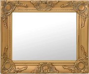 vidaXL aranyszínű barokk stílusú fali tükör 50 x 40 cm