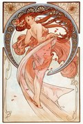 Reprodukció La danse Lithographs series, Alfons Mucha