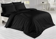 Francia ágyneműhuzat szatén 220x200, 70x90 cm fekete