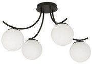 Felületre szerelhető csillár BOSTON 4xE14/10W/230V fekete