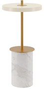 Krémszínű márvány LED dimmelhető asztali lámpa fém búrával (magasság 25,5 cm) Asteria Move Mini – UMAGE