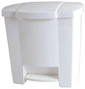 Lábpedállal nyitható szemetes 28 l, fehér