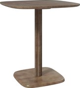 HOMCOM Modern Étkezőasztal 4 személy részére, faerezetű felsőrésszel, 70 x 70 cm, barna | Aosom