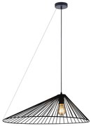 Csillár zsinóron AURORA 1xE27/20W/230V átm. 60 cm fekete