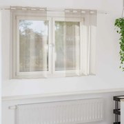 Függönyök függönyökkel 2 pcs Homokszín Poliészter