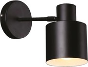 Maxlight Fali lámpa Black 1xE27 60W, fém, fényerőszabályozható