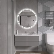 Erga Carla, kerek LED tükör 100cm, 2300 lm, 3 világos szín, ERG-V01-208-1010