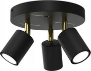 Ewilight Laser függesztett mennyezeti lámpa 3xGU10 fekete/arany