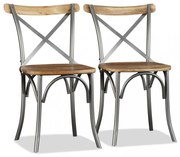 2 db tömör mangófa étkezőszék