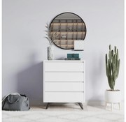 Szekrény SUVERA 86x70 cm fehér