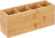 Bambusz rendszerező 4 rekesszel 4COMP 22,6x7,2x9,7 cm