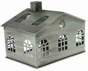 Fém gyertyatartó Rustik House, 16 x 12 x 10 cm