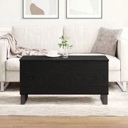 Fekete Tölgy Dohányzóasztal 90x44.5x45 cm Szerelt Fa