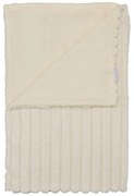 Krémszínű mikroplüss takaró 130x170 cm Cosy Ribbed – Catherine Lansfield