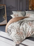 Blatt pamut szatén dupla ágyneműhuzat garnitúra 200 × 220 cm, szürke