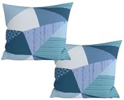 2 db mikroszálas díszpárnahuzat NARKEL 45x45 cm, színes