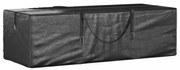 fekete polietilén kerti párnatároló zsák 135 x 40 x 55 cm