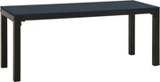 vidaXL fekete acél és WPC kerti pad 110 cm