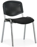 Viva Mesh konferencia szék - króm lábak, fekete