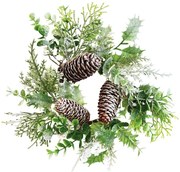 Karácsonyi díszes koszorú, 30 cm