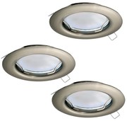 Eglo Peneto 94237 beépíthető, fix spotlámpa szett, 3x3W GU10 LED, 3000K, 3x240 lm