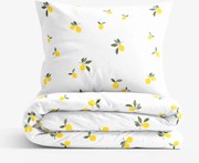 Goldea pamut ágyneműhuzat - citromok 140 x 200 és 70 x 90 cm