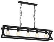 Csillár láncon ARNOLD 5xE27/60W/230V fekete