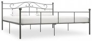 szürke fém ágykeret 180 x 200 cm