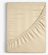 Goldea körgumis damaszt lepedő - arany csíkos 80 x 160 cm